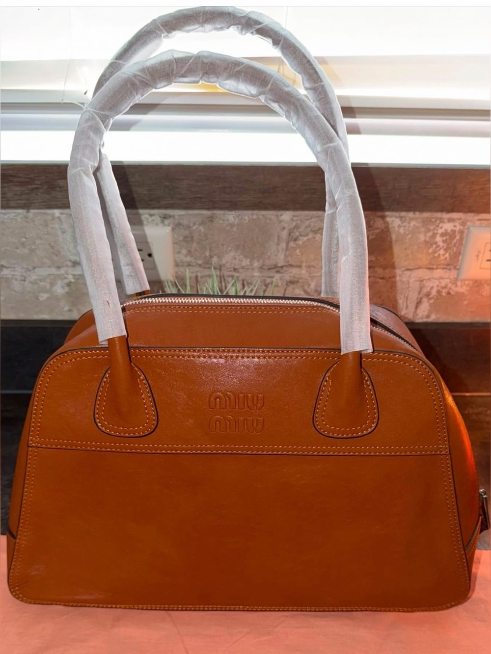 Miu Miu Leather Satchel